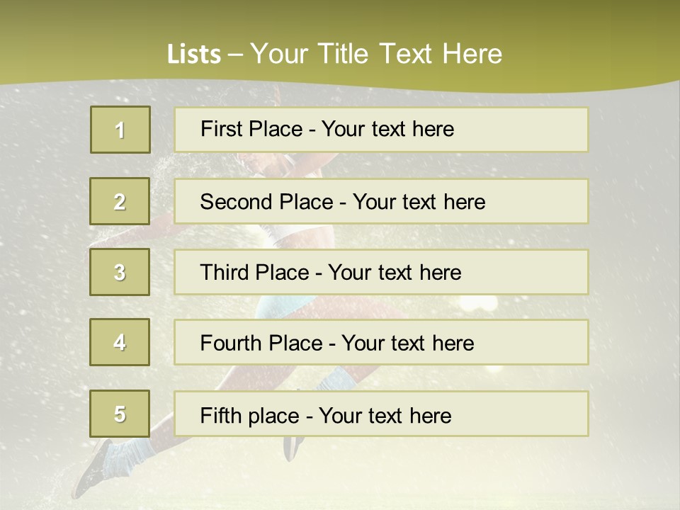 Sky Woman Bicep PowerPoint Template