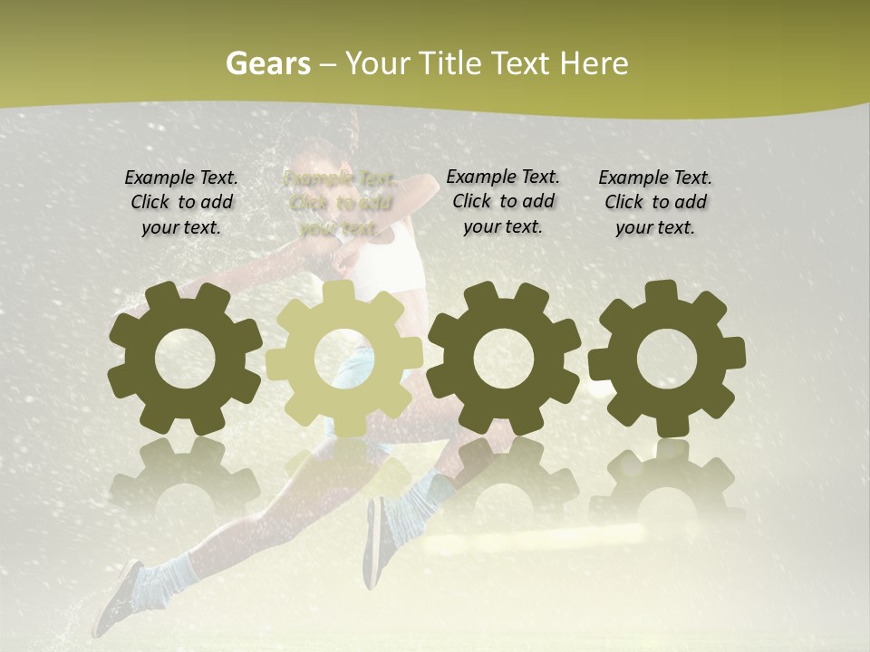 Sky Woman Bicep PowerPoint Template