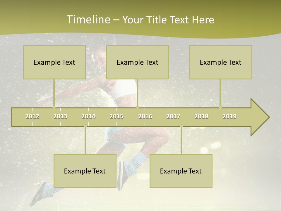 Sky Woman Bicep PowerPoint Template