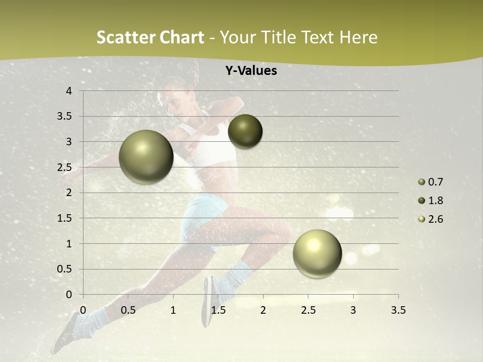 Sky Woman Bicep PowerPoint Template