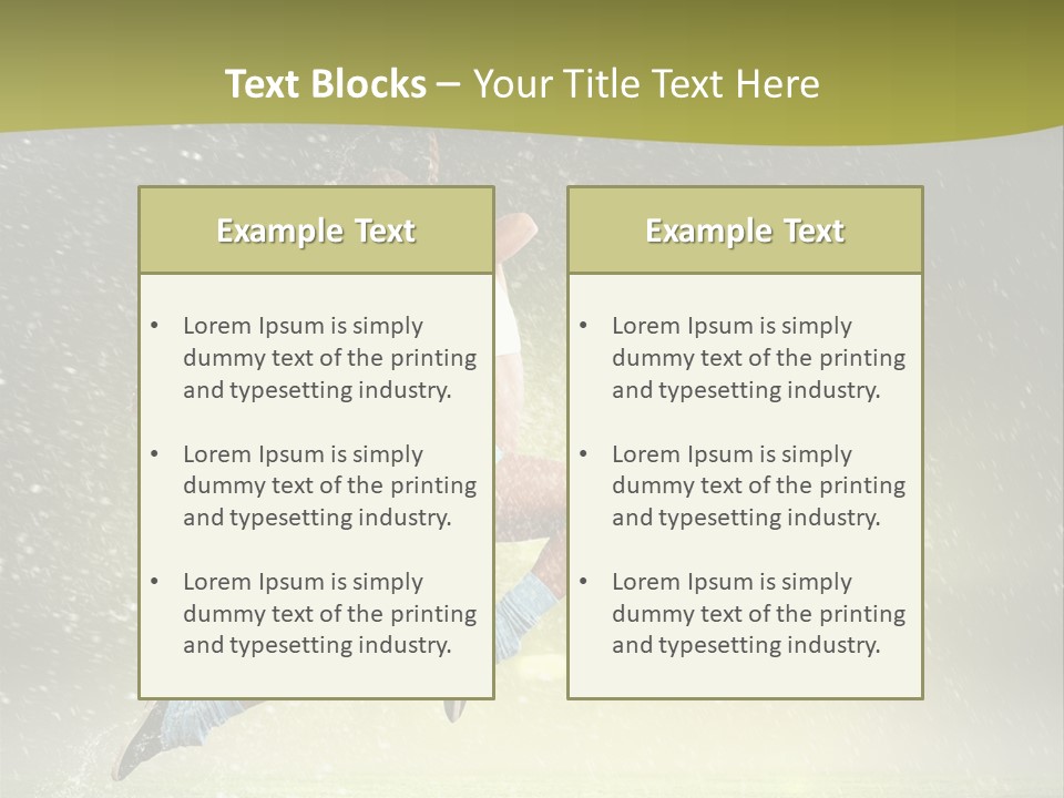 Sky Woman Bicep PowerPoint Template