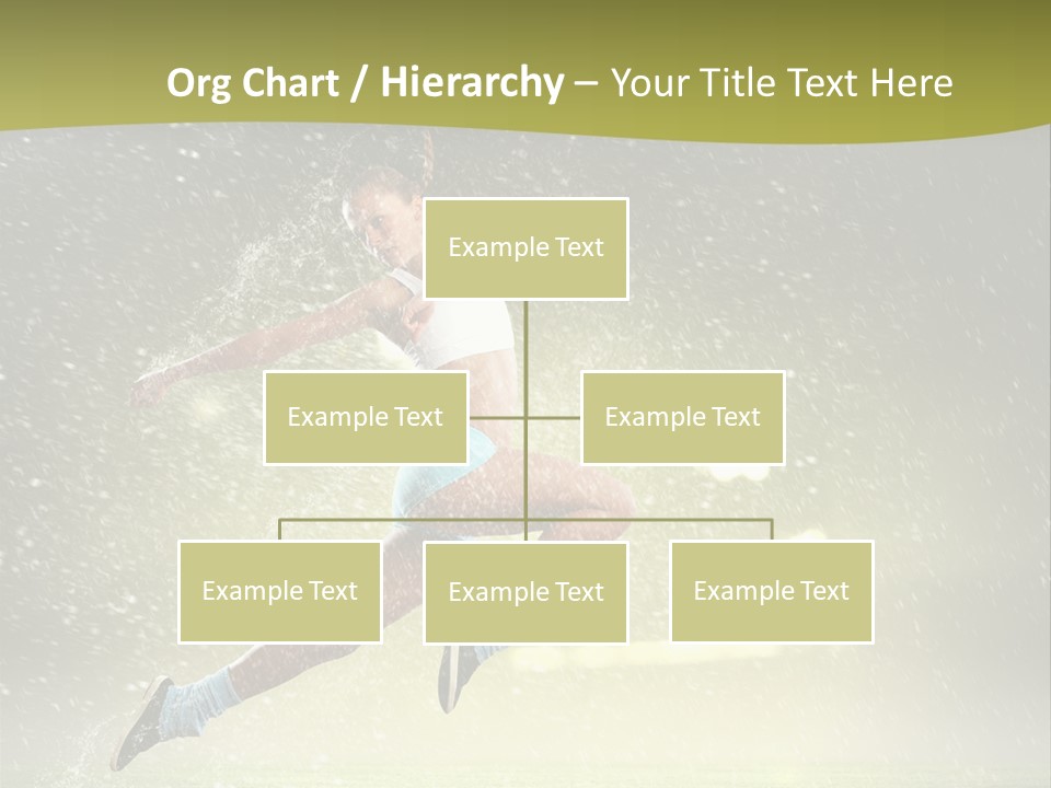 Sky Woman Bicep PowerPoint Template