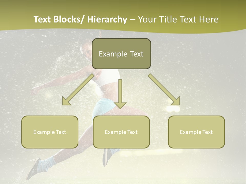 Sky Woman Bicep PowerPoint Template