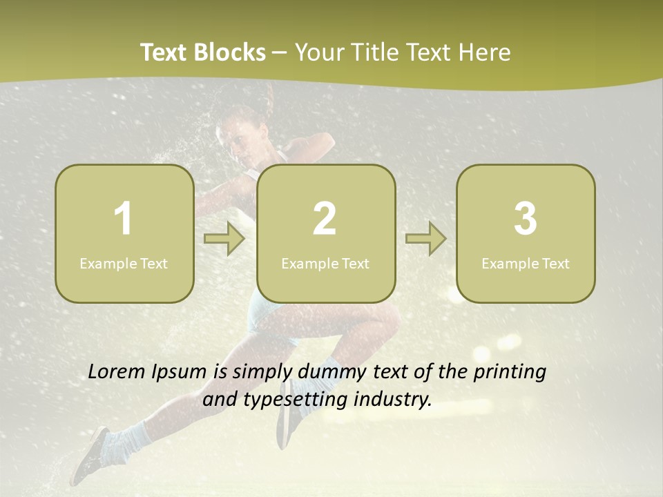 Sky Woman Bicep PowerPoint Template