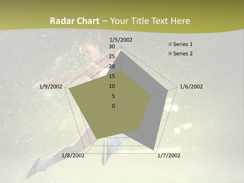 Sky Woman Bicep PowerPoint Template