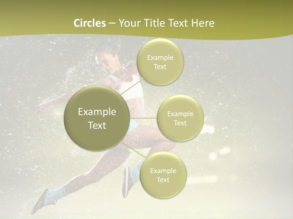 Sky Woman Bicep PowerPoint Template