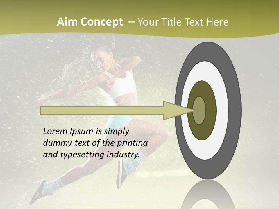 Sky Woman Bicep PowerPoint Template