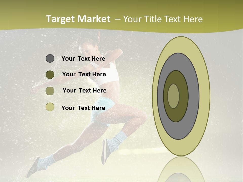 Sky Woman Bicep PowerPoint Template