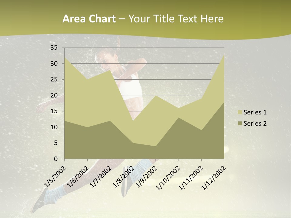 Sky Woman Bicep PowerPoint Template