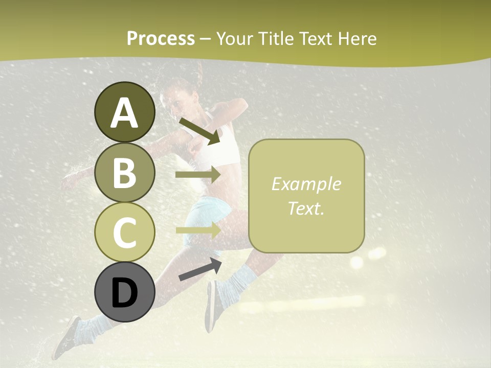 Sky Woman Bicep PowerPoint Template