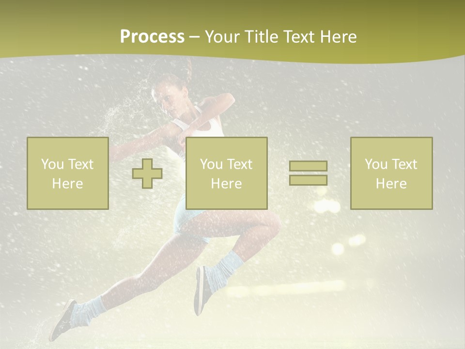 Sky Woman Bicep PowerPoint Template