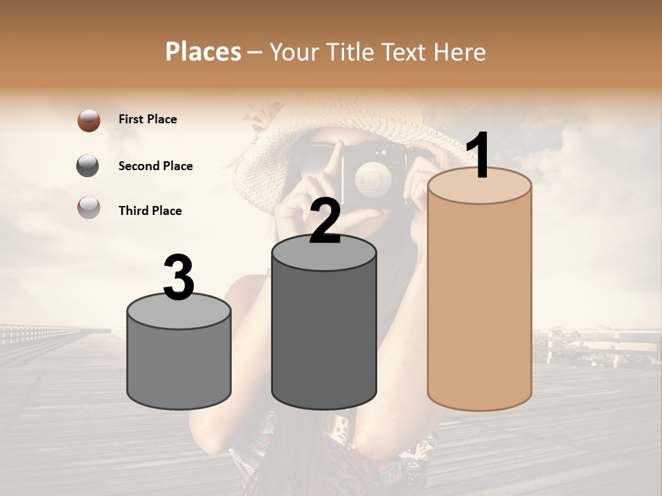 Videocamera Day Ocean PowerPoint Template