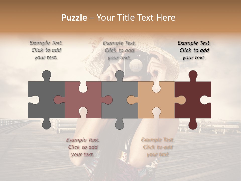 Videocamera Day Ocean PowerPoint Template