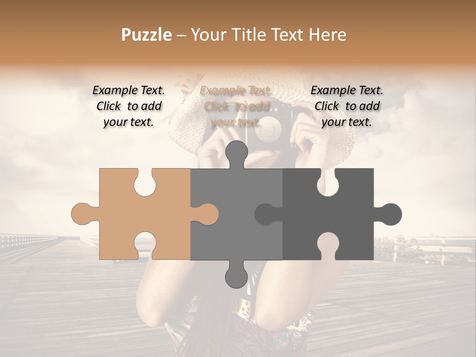 Videocamera Day Ocean PowerPoint Template