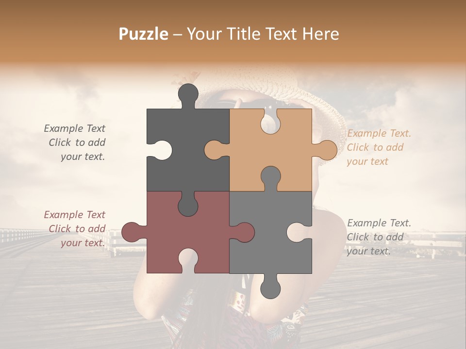 Videocamera Day Ocean PowerPoint Template