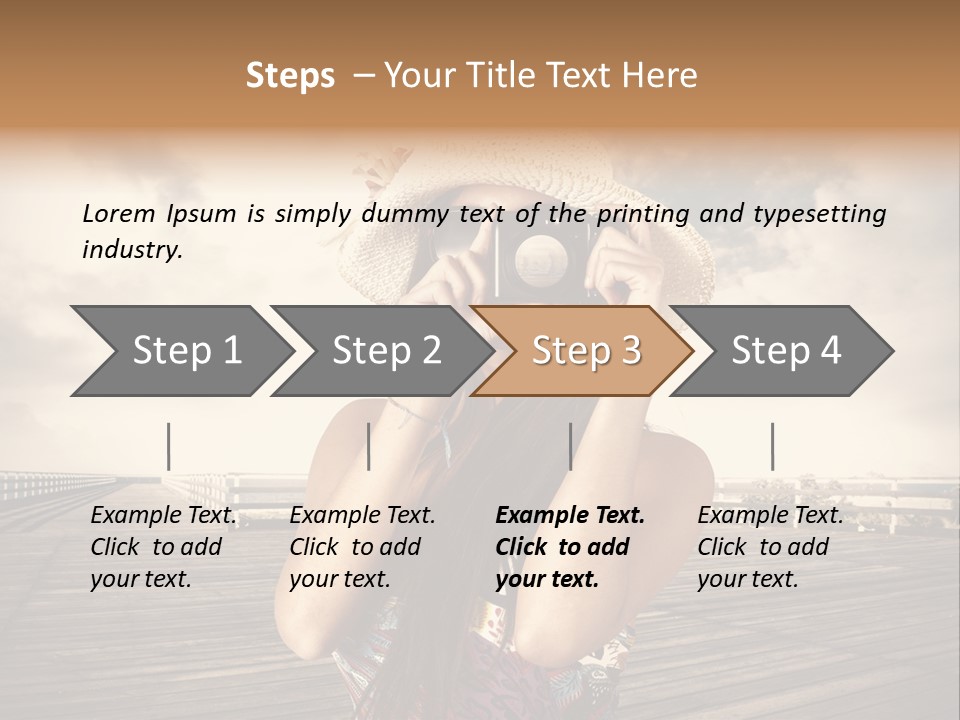 Videocamera Day Ocean PowerPoint Template