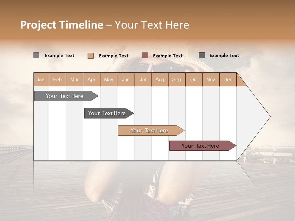 Videocamera Day Ocean PowerPoint Template