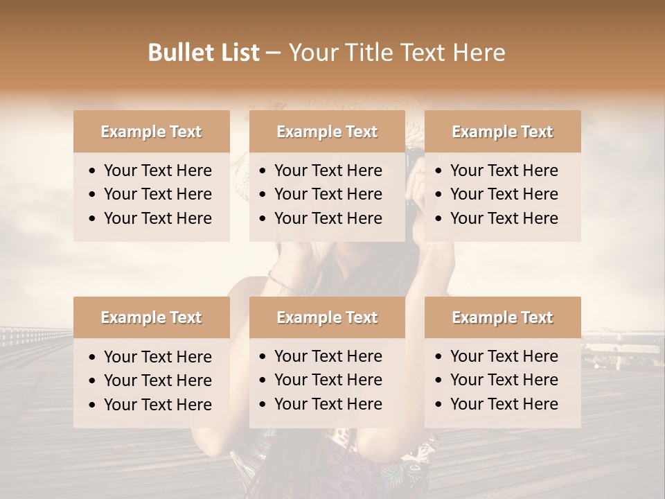Videocamera Day Ocean PowerPoint Template
