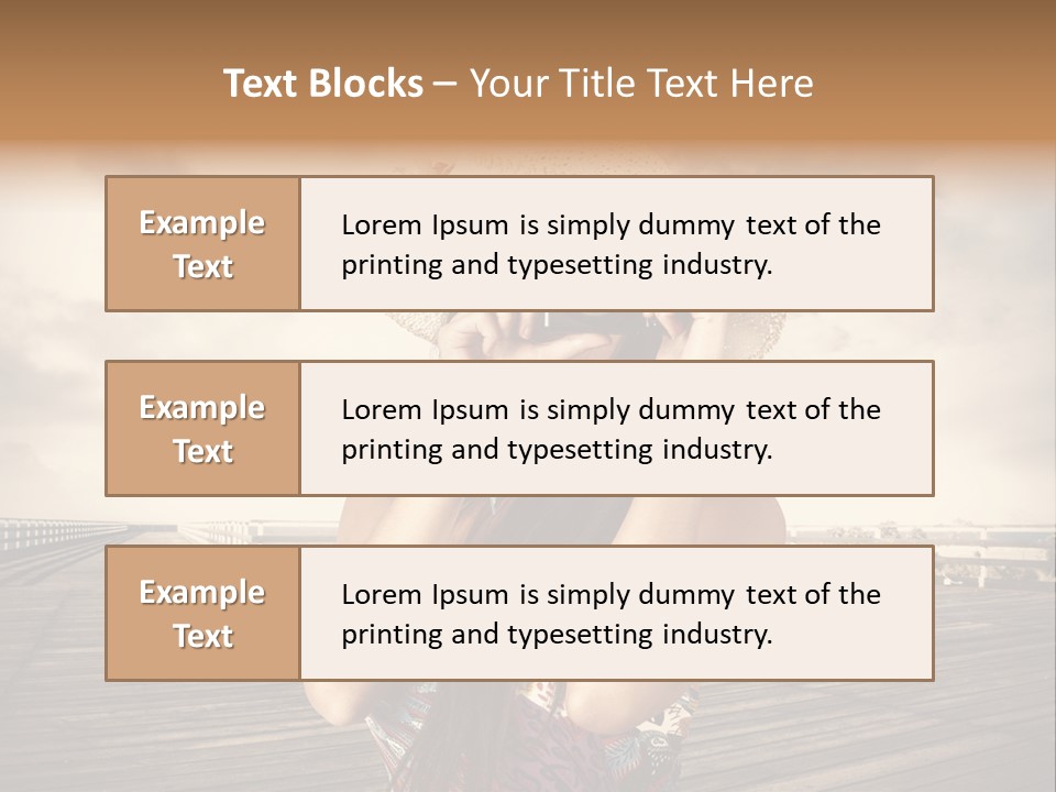 Videocamera Day Ocean PowerPoint Template