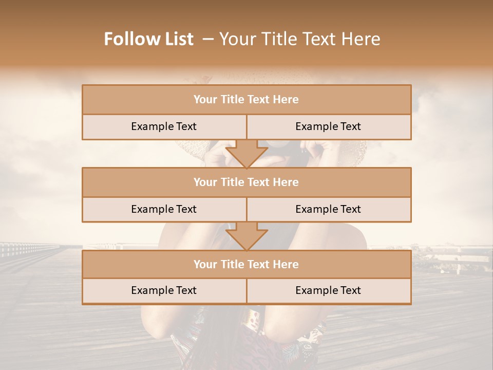 Videocamera Day Ocean PowerPoint Template