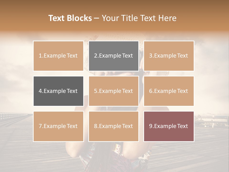 Videocamera Day Ocean PowerPoint Template