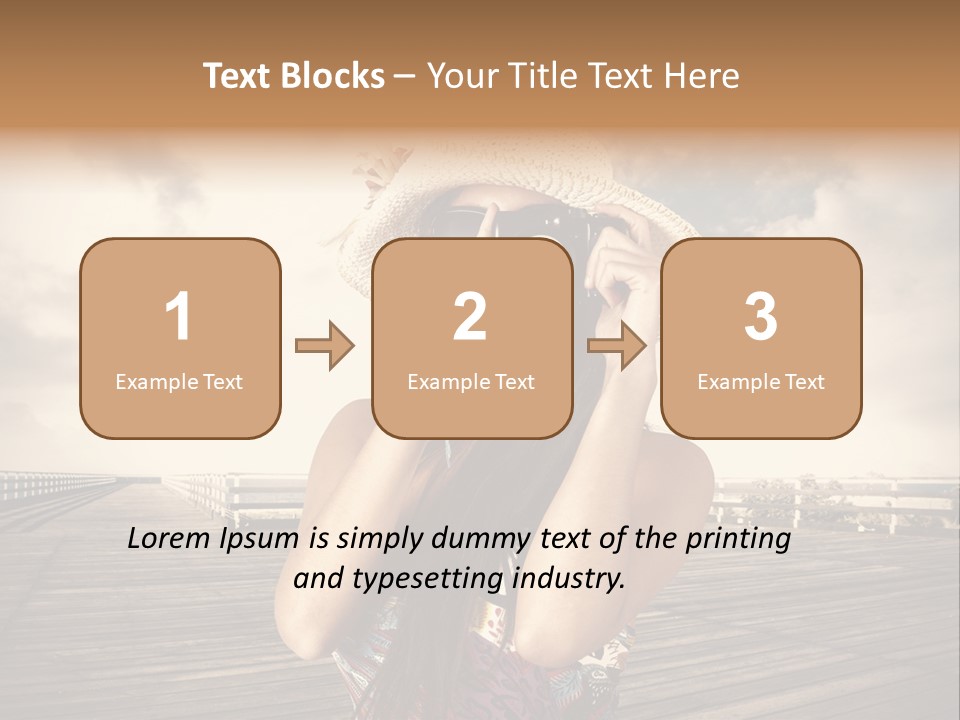 Videocamera Day Ocean PowerPoint Template