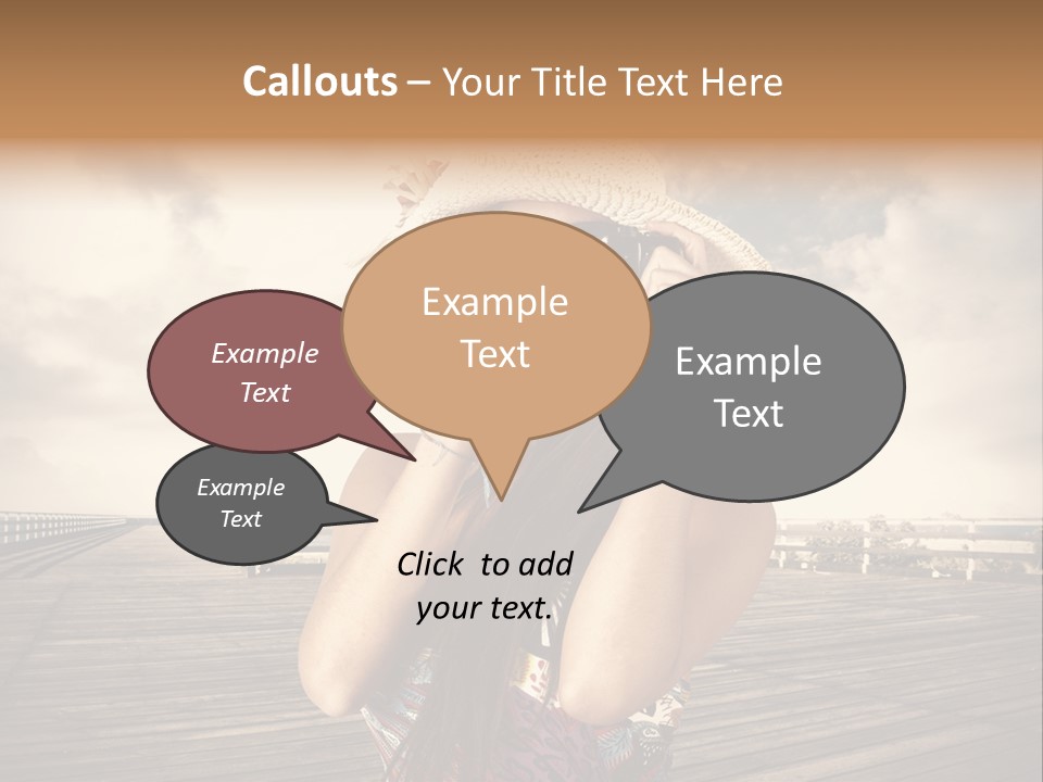 Videocamera Day Ocean PowerPoint Template