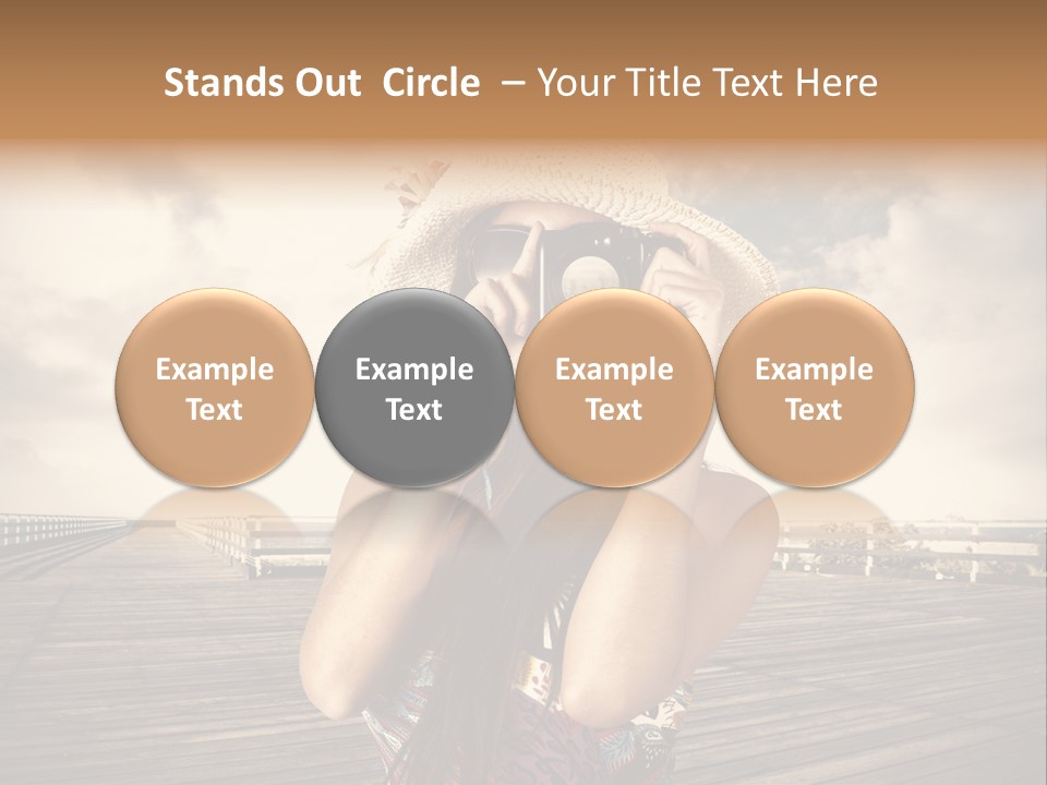 Videocamera Day Ocean PowerPoint Template