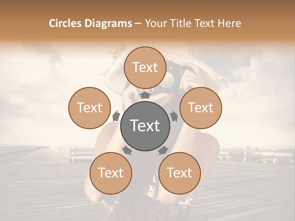 Videocamera Day Ocean PowerPoint Template