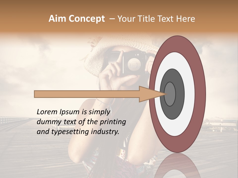 Videocamera Day Ocean PowerPoint Template