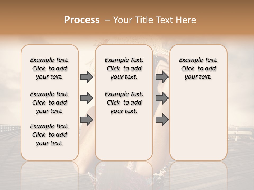 Videocamera Day Ocean PowerPoint Template