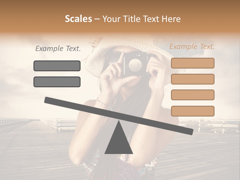 Videocamera Day Ocean PowerPoint Template