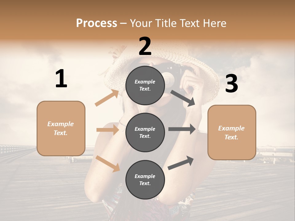 Videocamera Day Ocean PowerPoint Template