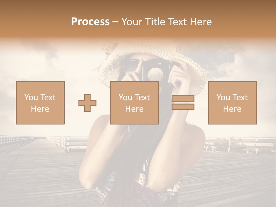 Videocamera Day Ocean PowerPoint Template