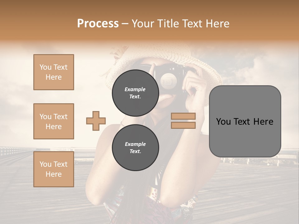 Videocamera Day Ocean PowerPoint Template