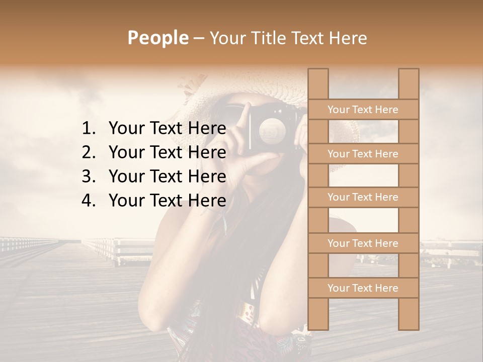 Videocamera Day Ocean PowerPoint Template