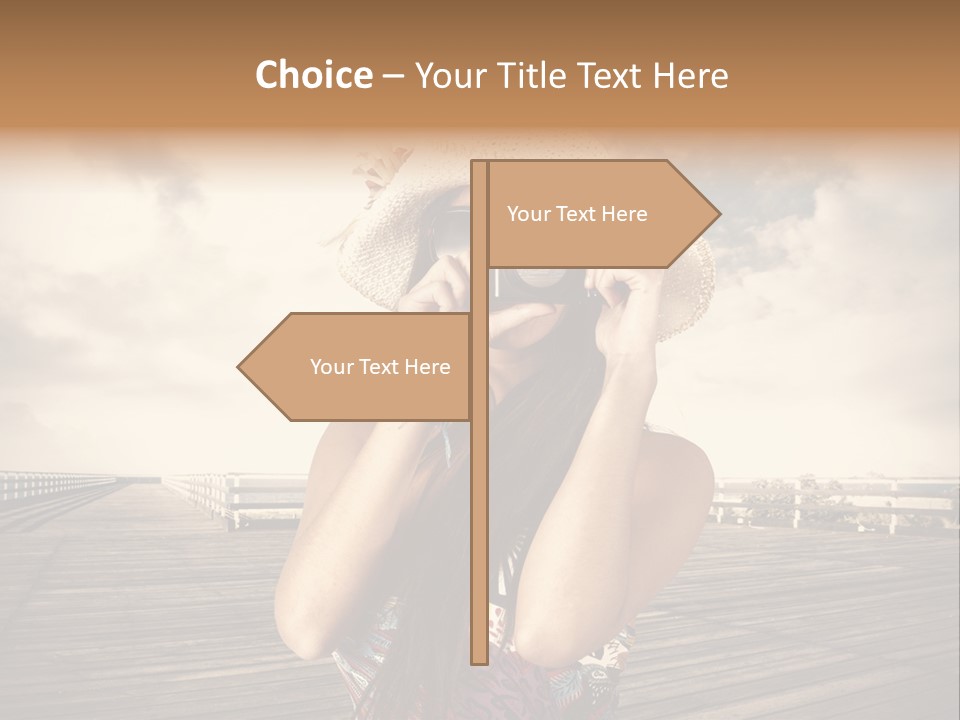 Videocamera Day Ocean PowerPoint Template