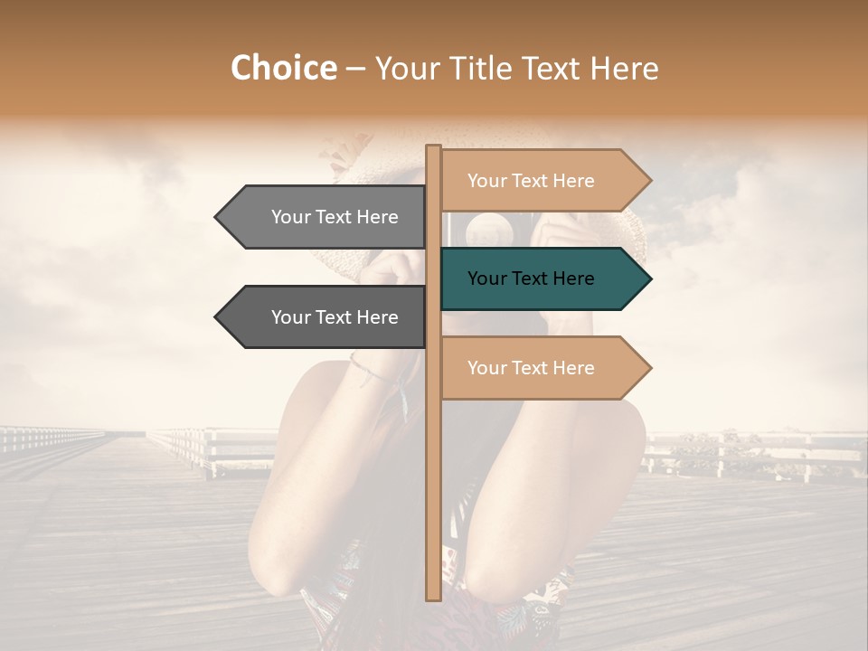 Videocamera Day Ocean PowerPoint Template