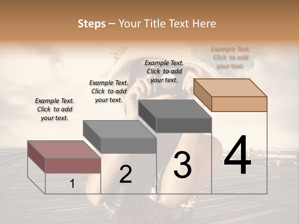 Videocamera Day Ocean PowerPoint Template
