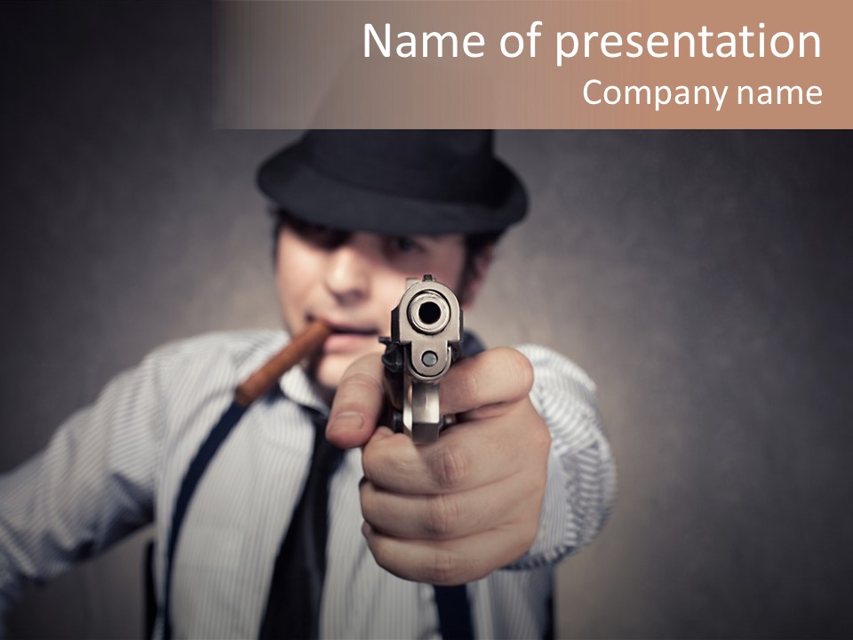 Confident Robbery Crime PowerPoint Template