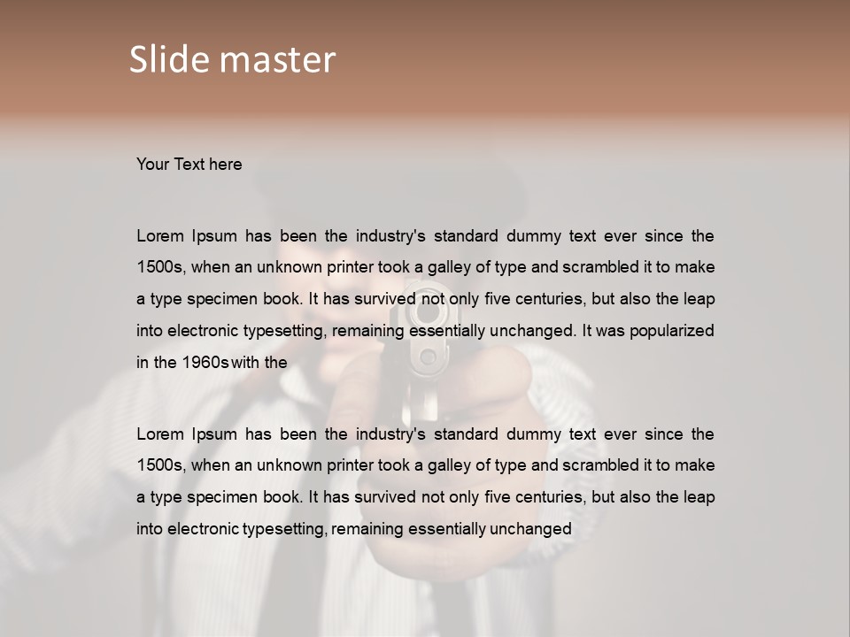 Confident Robbery Crime PowerPoint Template