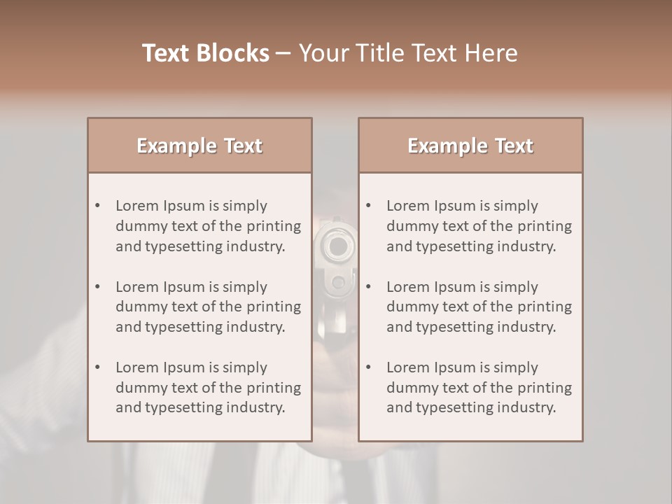 Confident Robbery Crime PowerPoint Template