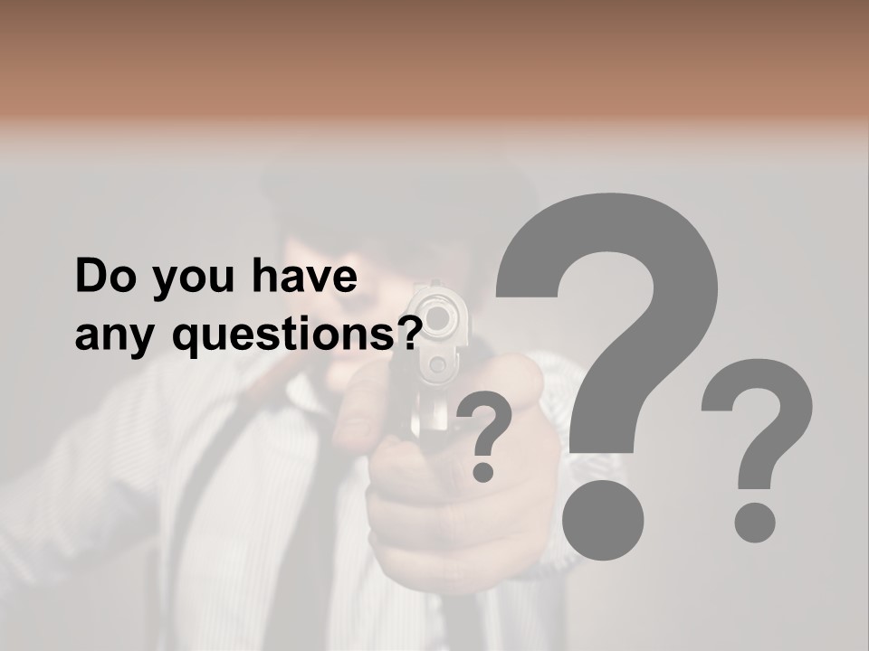 Confident Robbery Crime PowerPoint Template