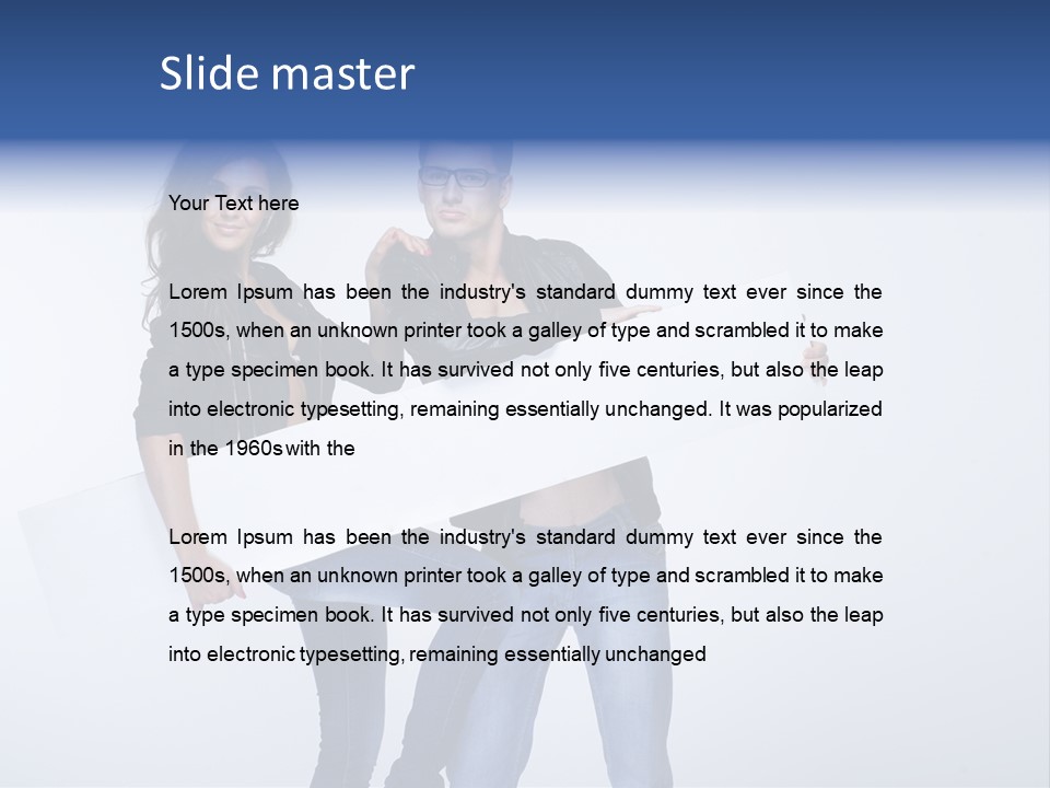 Together Male Empty PowerPoint Template