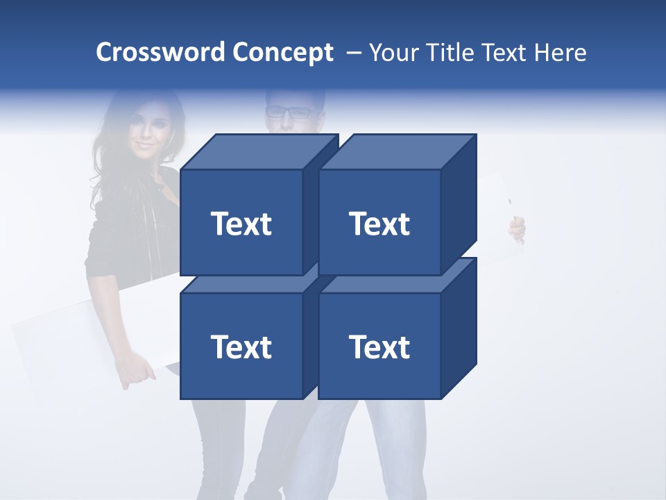 Together Male Empty PowerPoint Template