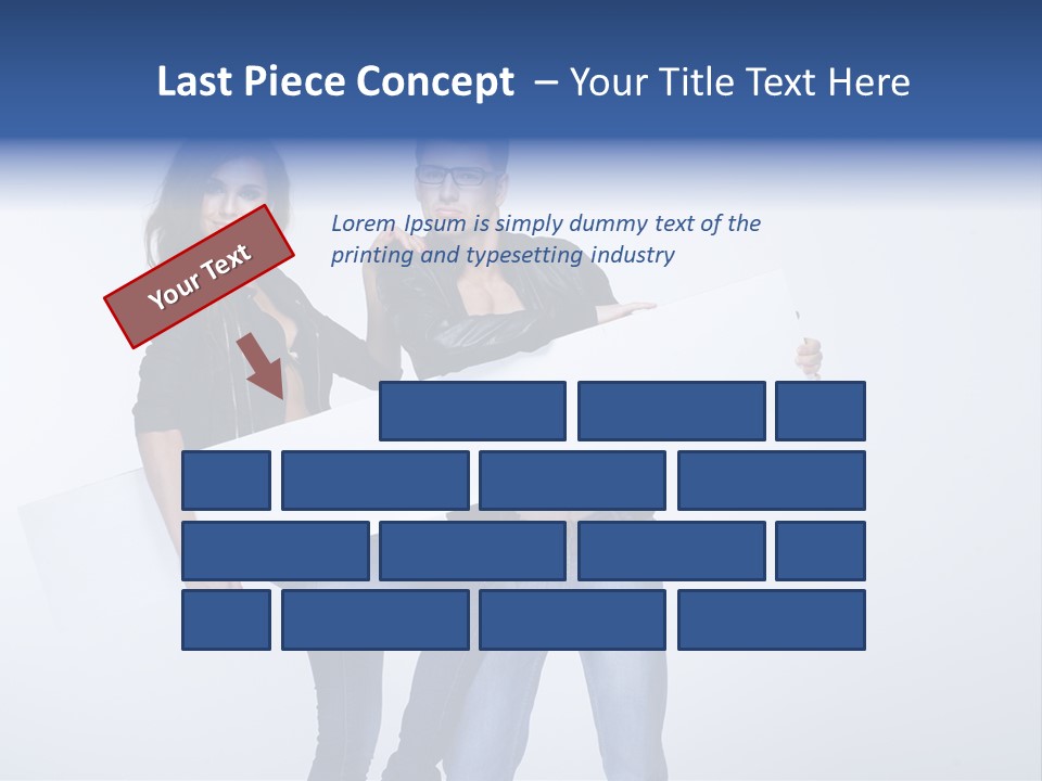 Together Male Empty PowerPoint Template