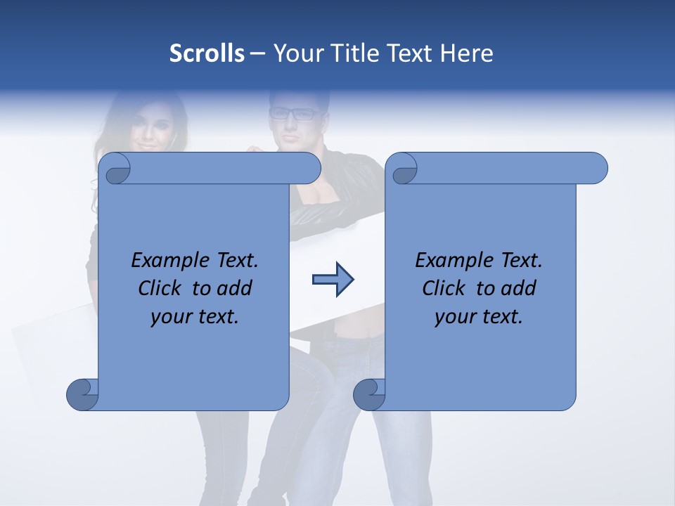 Together Male Empty PowerPoint Template
