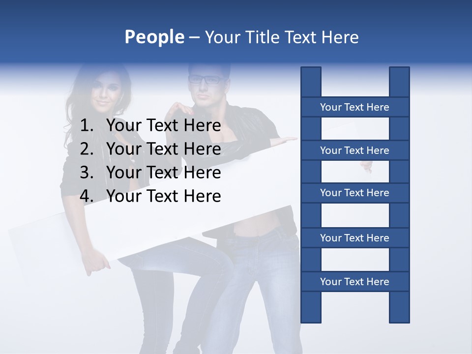 Together Male Empty PowerPoint Template
