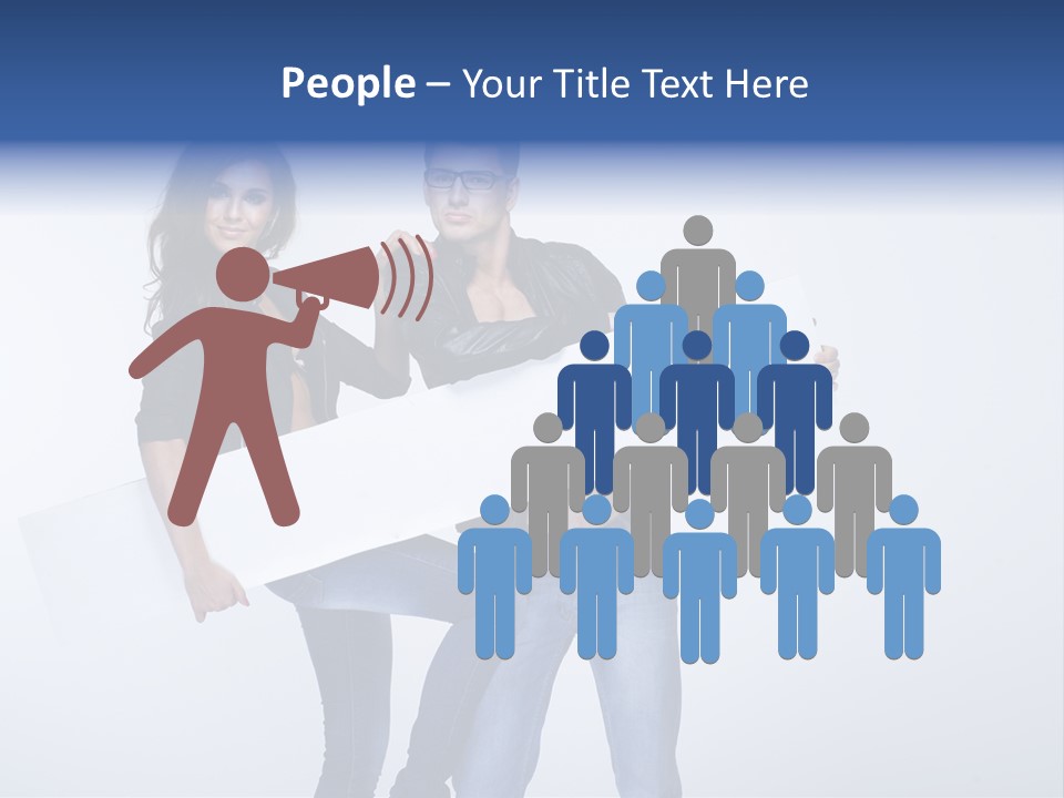 Together Male Empty PowerPoint Template