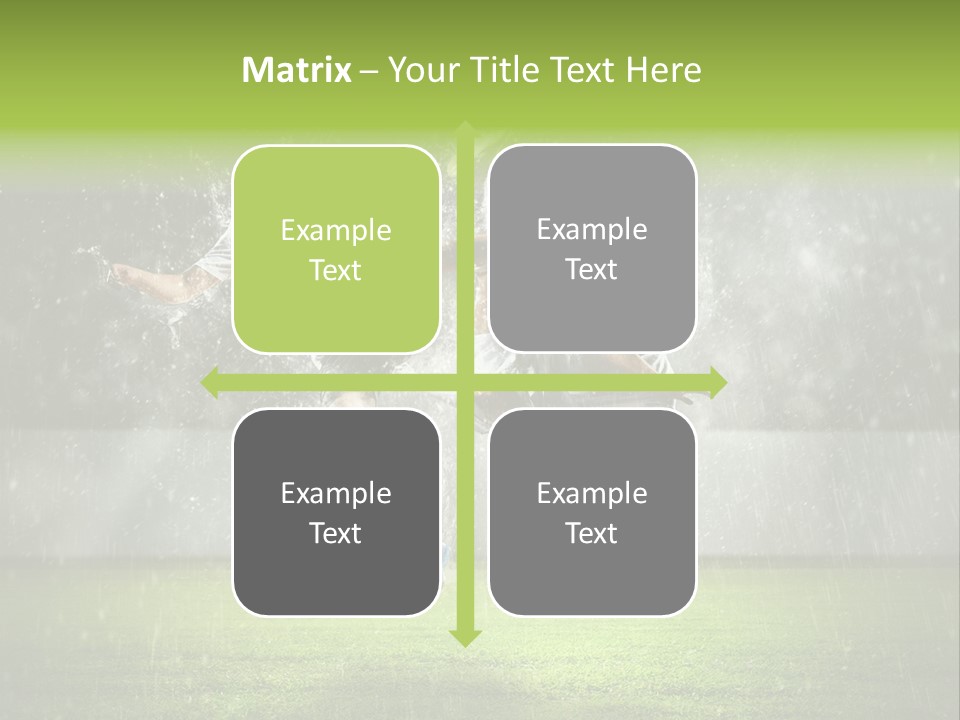 White Blue Competition PowerPoint Template